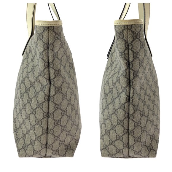 GUCCI GG Plus Beige Ivory Silver Hardware Tote Bag Shoulder - Picture 8 of 10